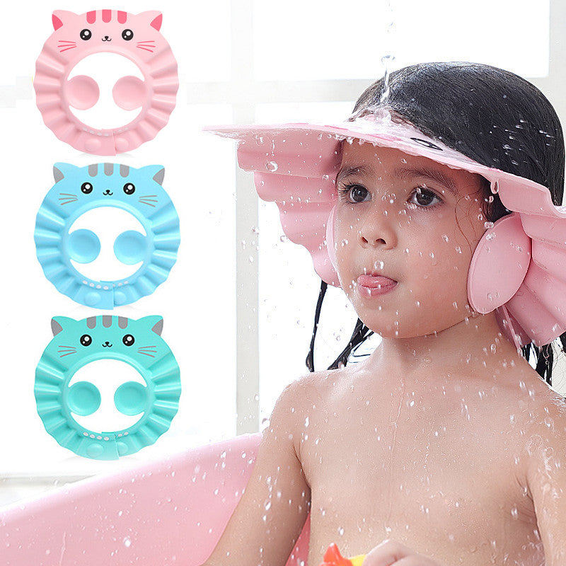 Adjustable Baby Shampoo Cap with Ear Protection